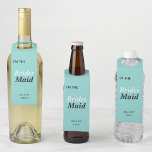 Étiquettes Pour Bouteilles MARIÉE Je Suis Demoiselle D'Honneur Nom De La Fêt