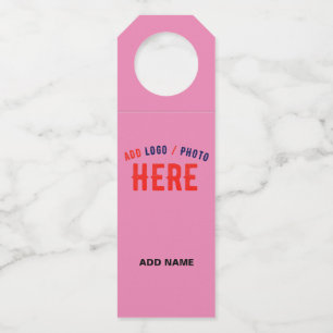 ÉTIQUETTES POUR BOUTEILLES MARQUE VERIFIEE ROSE PERSONNALISABLE MODERNE ET CH