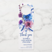 Étiquettes Pour Bouteilles 💍 Merci Mariage (Devant)