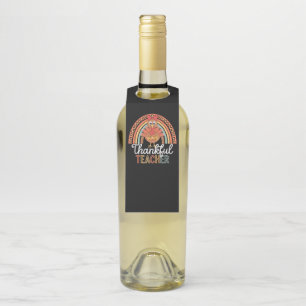 Étiquettes Pour Bouteilles Merci Professeur Béni Thanksgiving School