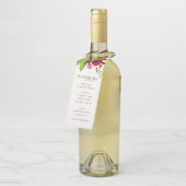 Étiquettes Pour Bouteilles Merveilles de ses vacances de Noël d'amour (Incliné)