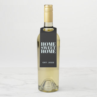 Étiquettes Pour Bouteilles Mignonne Nouveau propriétaire Maison Sweet Home