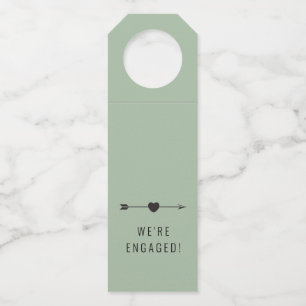 Étiquettes Pour Bouteilles Minimaliste Porte-bouteille Seafoam Crochet