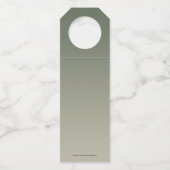 Étiquettes Pour Bouteilles Misty Forest Anniversaire Favorisez Bottle Hanger  (Dos)