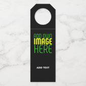 ÉTIQUETTES POUR BOUTEILLES MODELE DE TEXTE D'IMAGE NOIRE SIMPLE ÉDITABLE MODE (Devant)