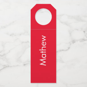 Étiquettes Pour Bouteilles monogramme de lettre initiale simple ajoutez votre