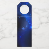 Étiquettes Pour Bouteilles Morpho Papillon sur Fond Sombre (Dos)