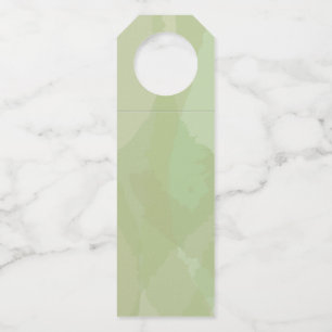 Étiquettes Pour Bouteilles Motif abstrait à l'aquarelle vert, frais et tendan