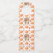 Étiquettes Pour Bouteilles Motif de dinde de citrouille aquarelle pour Thanks (Dos)