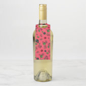 Étiquettes Pour Bouteilles Motif Framboise (Sur bouteille)