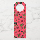 Étiquettes Pour Bouteilles Motif Framboise (Dos)