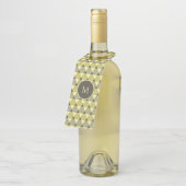Étiquettes Pour Bouteilles Motif Triangles (Incliné)