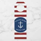 Étiquettes Pour Bouteilles Nom de votre bateau Ancre (Devant)
