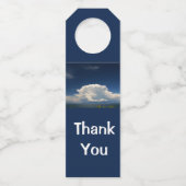 Étiquettes Pour Bouteilles Nuage blanc et duveteux (Devant)