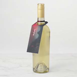 Étiquettes Pour Bouteilles Nuages brûlants, brouillard et monographie des mon