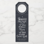 Étiquettes Pour Bouteilles O Holy Night Lyrics Christmas (Devant)