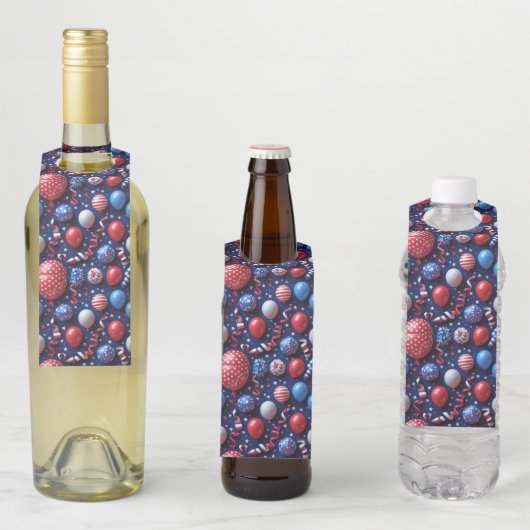 Étiquettes Pour Bouteilles Parade dans le ciel (En situation)