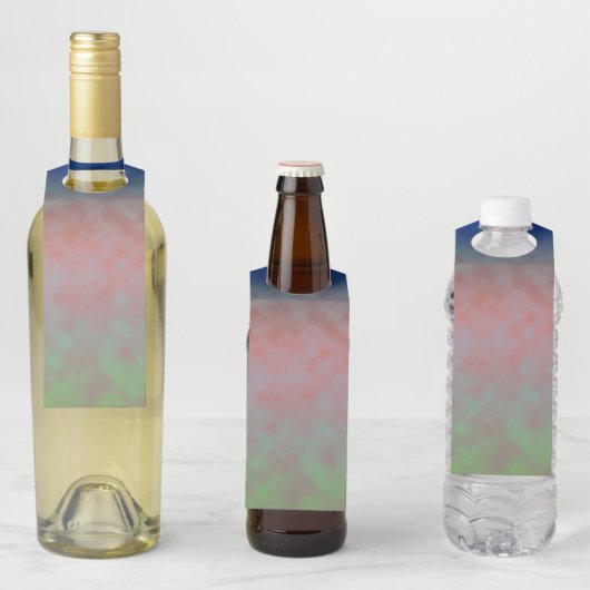 Étiquettes Pour Bouteilles Pastel Horizon (En situation)