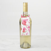 Étiquettes Pour Bouteilles Pastèque à l'aquarelle 1 (Sur bouteille)