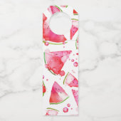 Étiquettes Pour Bouteilles Pastèque à l'aquarelle 1 (Devant)