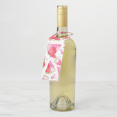 Étiquettes Pour Bouteilles Pastèque à l'aquarelle 1 (Incliné)