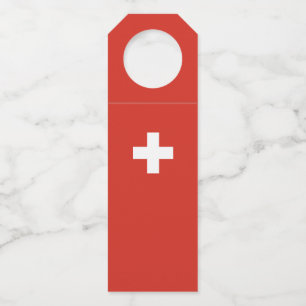 Étiquettes Pour Bouteilles pavillon suisse