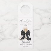 Étiquettes Pour Bouteilles Pearls and Prosecco Bridal Shower Thank you (Devant)