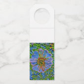 Étiquettes Pour Bouteilles Peinture pourpre de fleur (Dos)