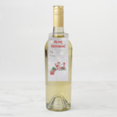 Étiquettes Pour Bouteilles Père Noël Riding Christmas Pepperment Candy Train (Sur bouteille)