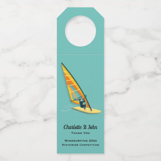 Étiquettes Pour Bouteilles Planche à voile (Devant)