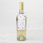 Étiquettes Pour Bouteilles pois peints à la main (Sur bouteille)