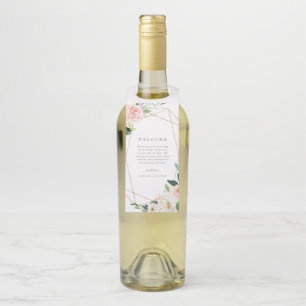 Étiquettes Pour Bouteilles Porte-bouteille de bienvenue de la romance du prin