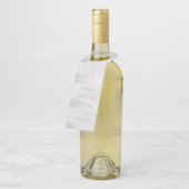 Étiquettes Pour Bouteilles Porte-bouteille de mariage | Rayures argentées lum (Incliné)