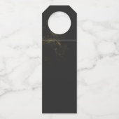 Étiquettes Pour Bouteilles Poussière d'or & contours Mariage Félicitations No (Dos)