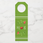 Étiquettes Pour Bouteilles Red Flower Bottle Chiller – Personalized Wine (Devant)