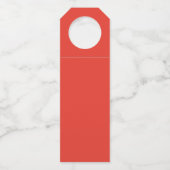 Étiquettes Pour Bouteilles Red Flower Bottle Chiller – Personalized Wine (Dos)