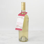 Étiquettes Pour Bouteilles Red Green String Lights cadeau de Noël (Incliné)