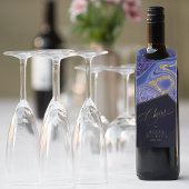 Étiquettes Pour Bouteilles Résumé Noces d'agate Félicitations Minuit ID827