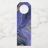 Étiquettes Pour Bouteilles Résumé Noces d'agate Félicitations Minuit ID827 (Dos)