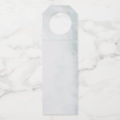 Étiquettes Pour Bouteilles Roses bleu pâle et blanc étonnantes (Dos)