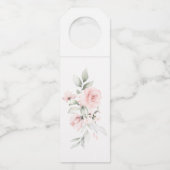 Étiquettes Pour Bouteilles Roses roses blush rose peint joliment (Dos)