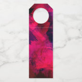 Étiquettes Pour Bouteilles Rouge foncé et violet Bold & Moderne Événement abs (Dos)