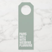 Étiquettes Pour Bouteilles S'accorde bien avec la planification de mariage ca (Devant)