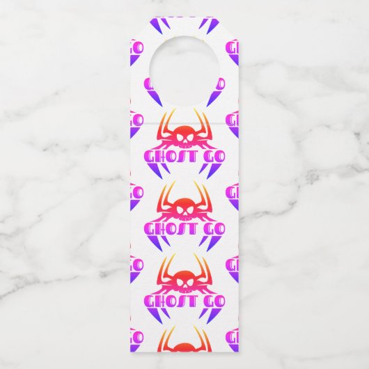 Étiquettes Pour Bouteilles Saison Éffrayante de Ghost Go (Devant)