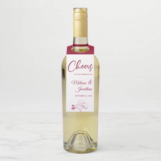 Étiquettes Pour Bouteilles Salutations aux orchidées délicates mariages sur m (Sur bouteille)