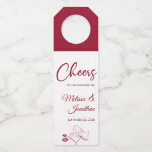 Étiquettes Pour Bouteilles Salutations aux orchidées délicates mariages sur m