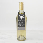 Étiquettes Pour Bouteilles Seras-Tu Mon Groomsman Tuxedo (Sur bouteille)