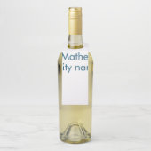 Étiquettes Pour Bouteilles simple initiale lettre monogramme ajoutez votre no (Sur bouteille)