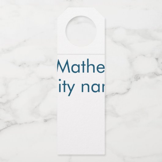 Étiquettes Pour Bouteilles simple initiale lettre monogramme ajoutez votre no (Devant)