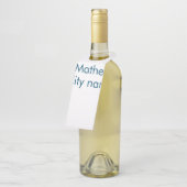 Étiquettes Pour Bouteilles simple initiale lettre monogramme ajoutez votre no (Incliné)